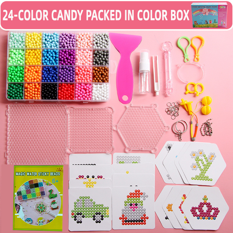 La niebla del agua perlas mágicas agua perlas pegajosas perlas solubles en agua hecho a mano DIY juguetes educativos para niños perlas mágicas agua niebla perlas rompecabezas
