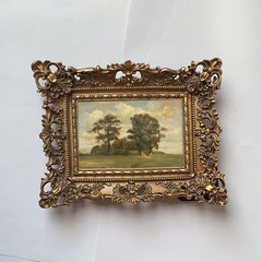 Vintage retro European resin craft wine cabinet TV cabinet entrance wall hanging picture frame home decoration picture frame