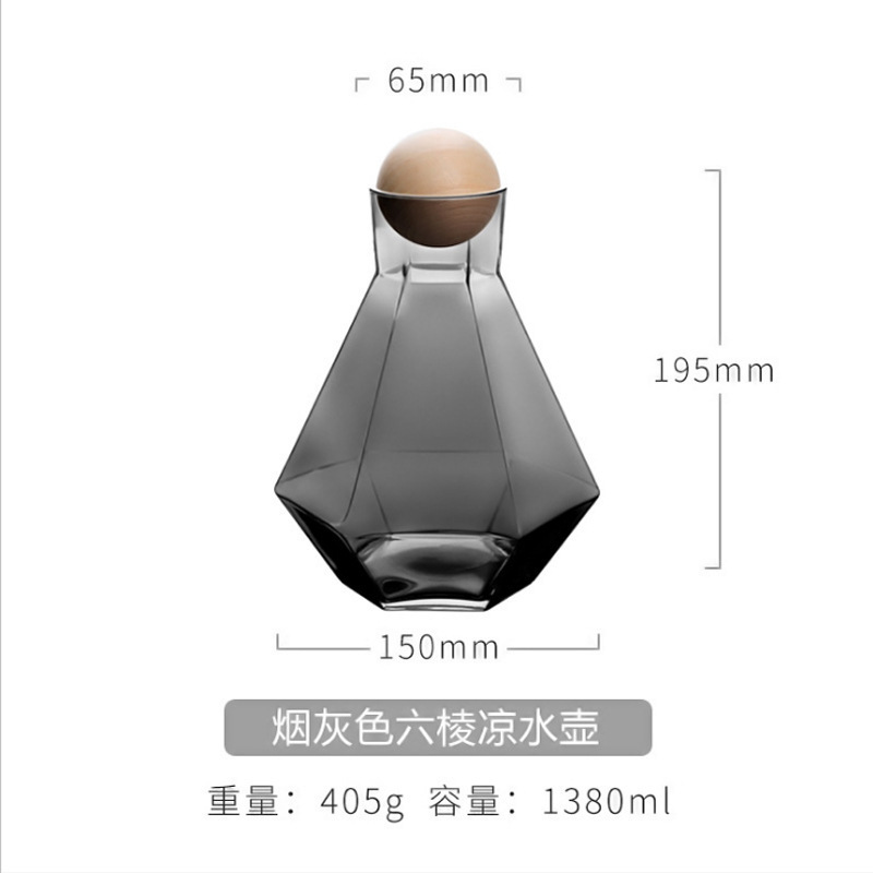 Internet celebridad vidrio enjuague bucal taza I agua hexagonal taza traje whisky copa de vino colorido taza hexagonal taza de la bebida taza