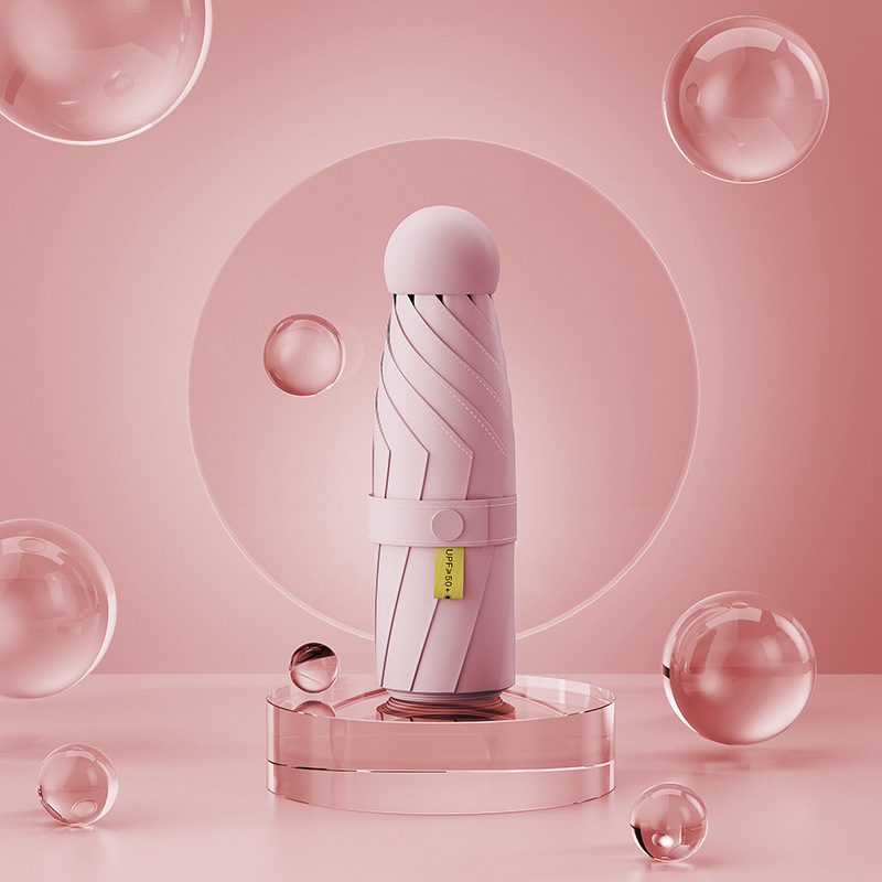 ミニポケットカプセル傘女性用 70% off 層傘日傘プロの日焼け止め UV 保護日傘