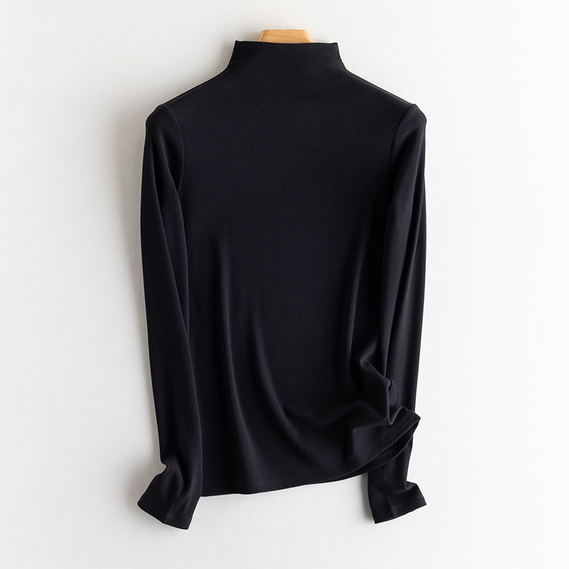 블랙 하프 터틀넥