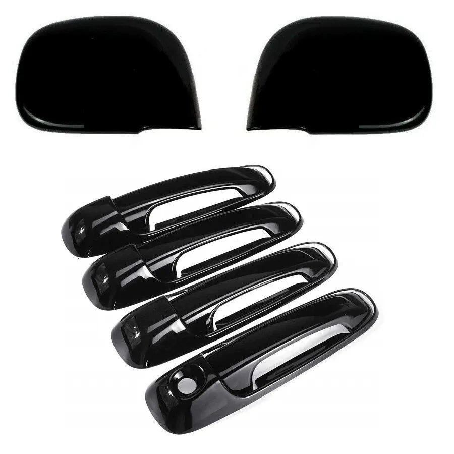 Применимо 02-08Dodge Dodge RAM1500 Яркий черный зеркало крышка ручка крышка двери крышка черное пианино