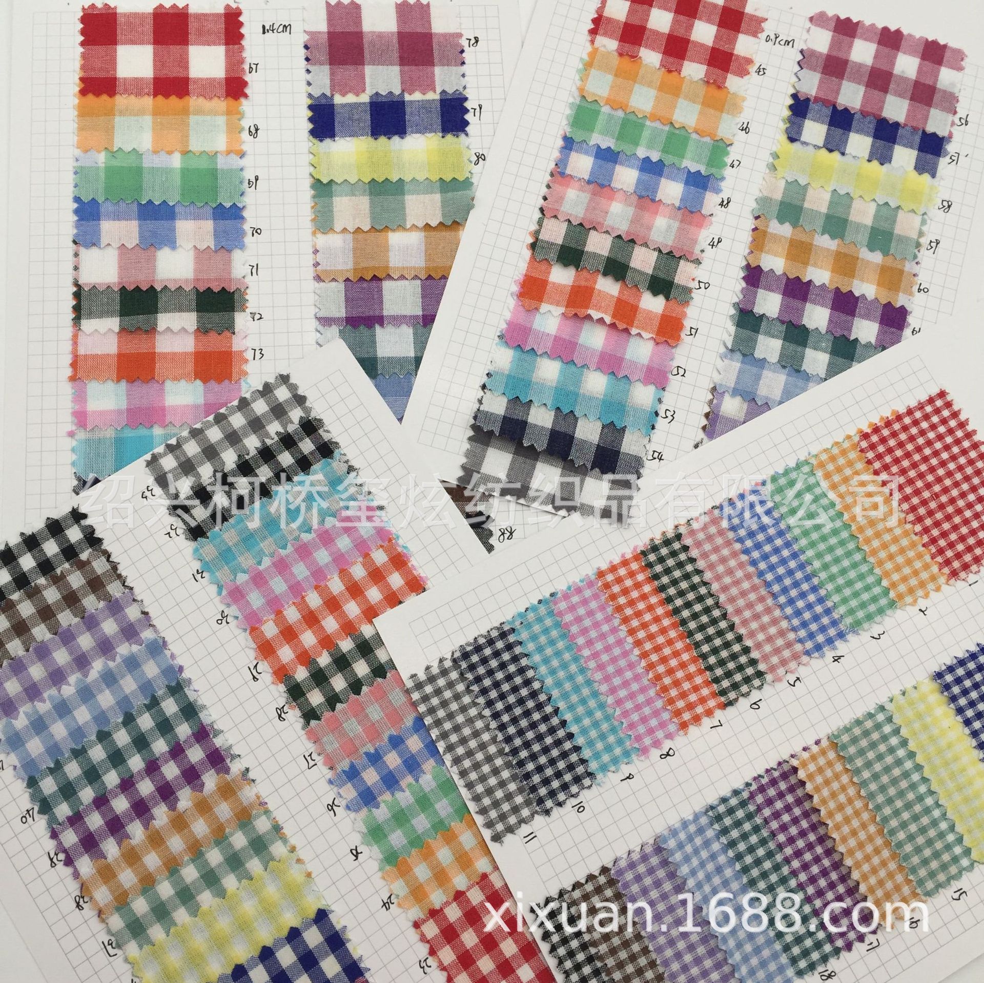 全棉格子衬衫面料 32支全棉色织格子布 男女童装衬衫连衣裙面料