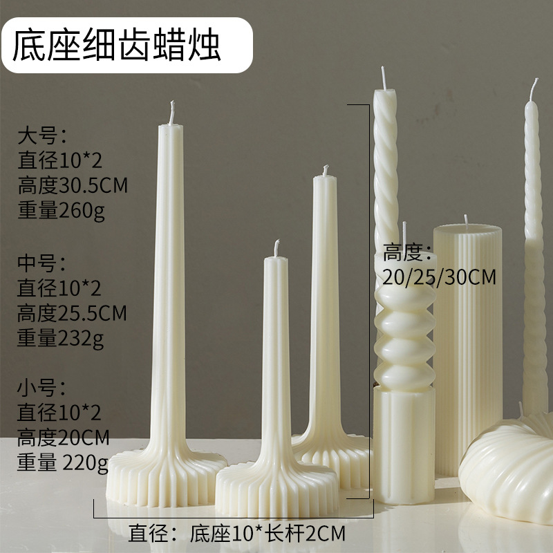 40 velas de aromaterapia de arte de estilo nórdico, modelos calientes, líneas hechas a mano, velas creativas geométricas blancas