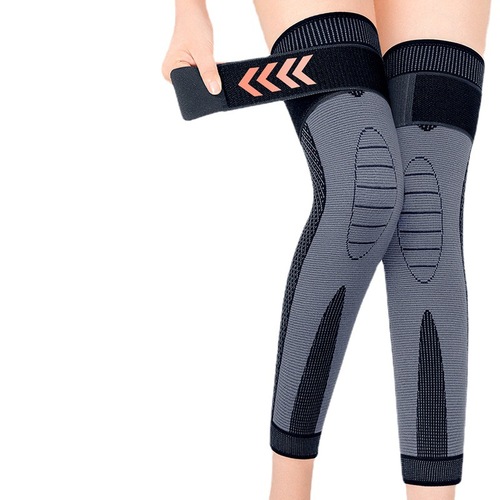 Lengthen mugwort strap knee support elastic sports long strap knee support anti-slip pressure knee protection warm knee support