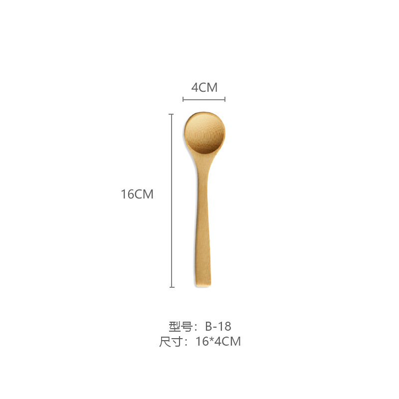 日本製竹スプーンロングハンドル木製スプーンハニースプーンコーヒー撹拌家庭用小さな木製スプーン食器卸売カスタマイズ|undefined