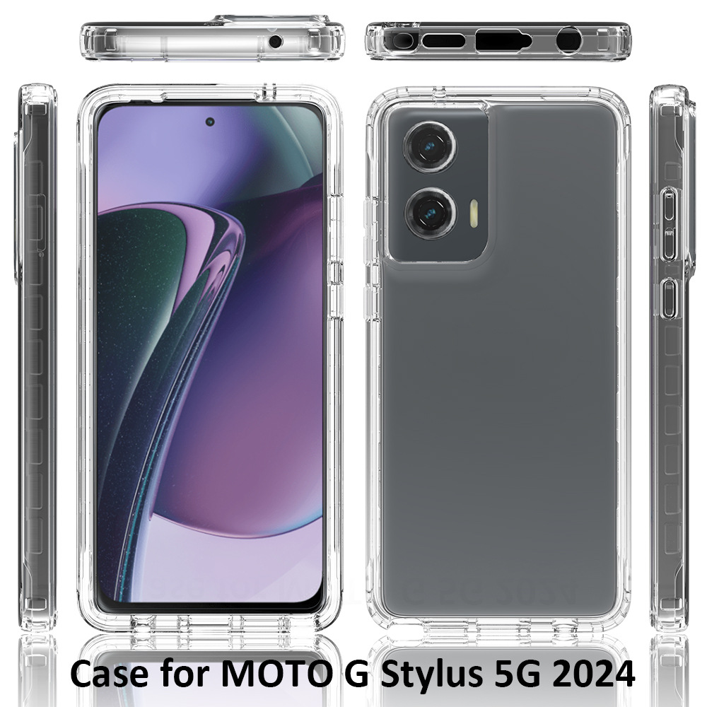 Moto G Stylus 5G 360 cubierta trasera impermeable TPU + PC fábrica de cubierta de protección