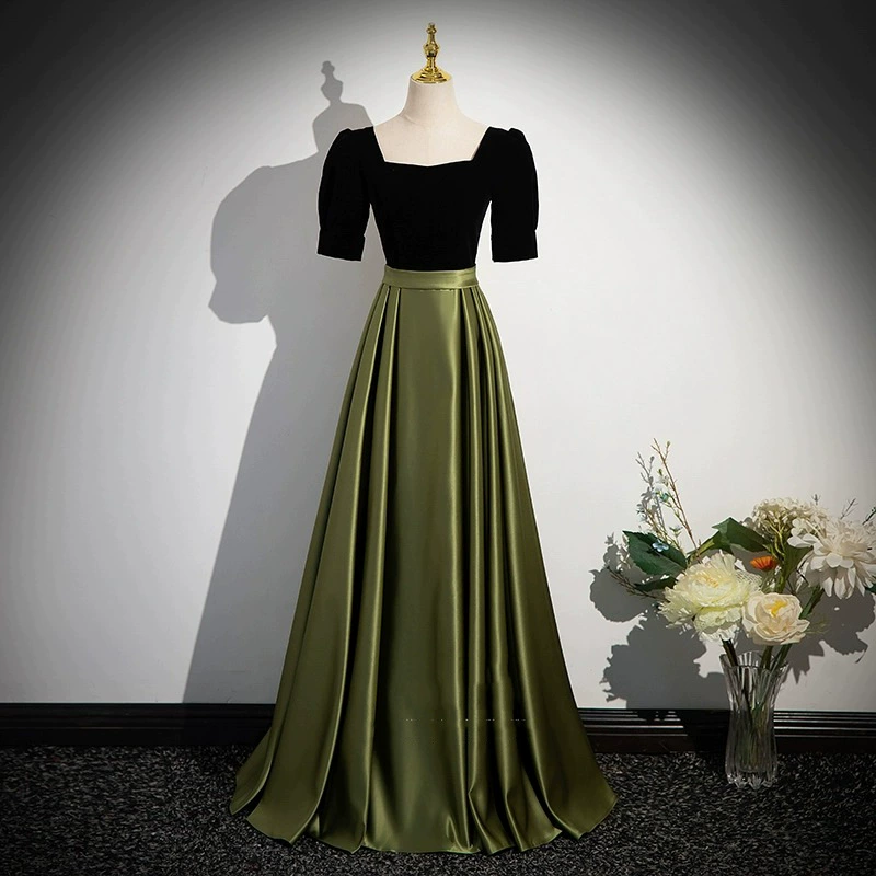 Вечернее платье 2024 новый французский банкет темперамент легкий и роскошный