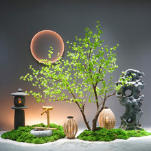 仿真日本吊钟马醉木大型假树造景组合室内绿植干景观植物布置装饰