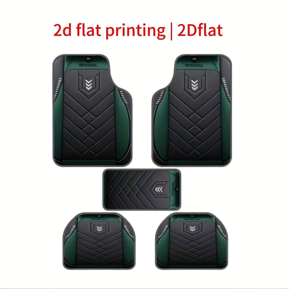Factory Direct Delivery of Car Universal Simple Floor Mats for All Seasons, Dirt-Resistant and Wear-Resistant Five-Piece Set of Floor Mats for Wholesale Delivery