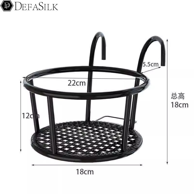 Cross-Border Labeling European-Style Iron Flower Stand Living Room Balcony Floor-Standing Pothos Flower Pot Rack Box Export Wholesale