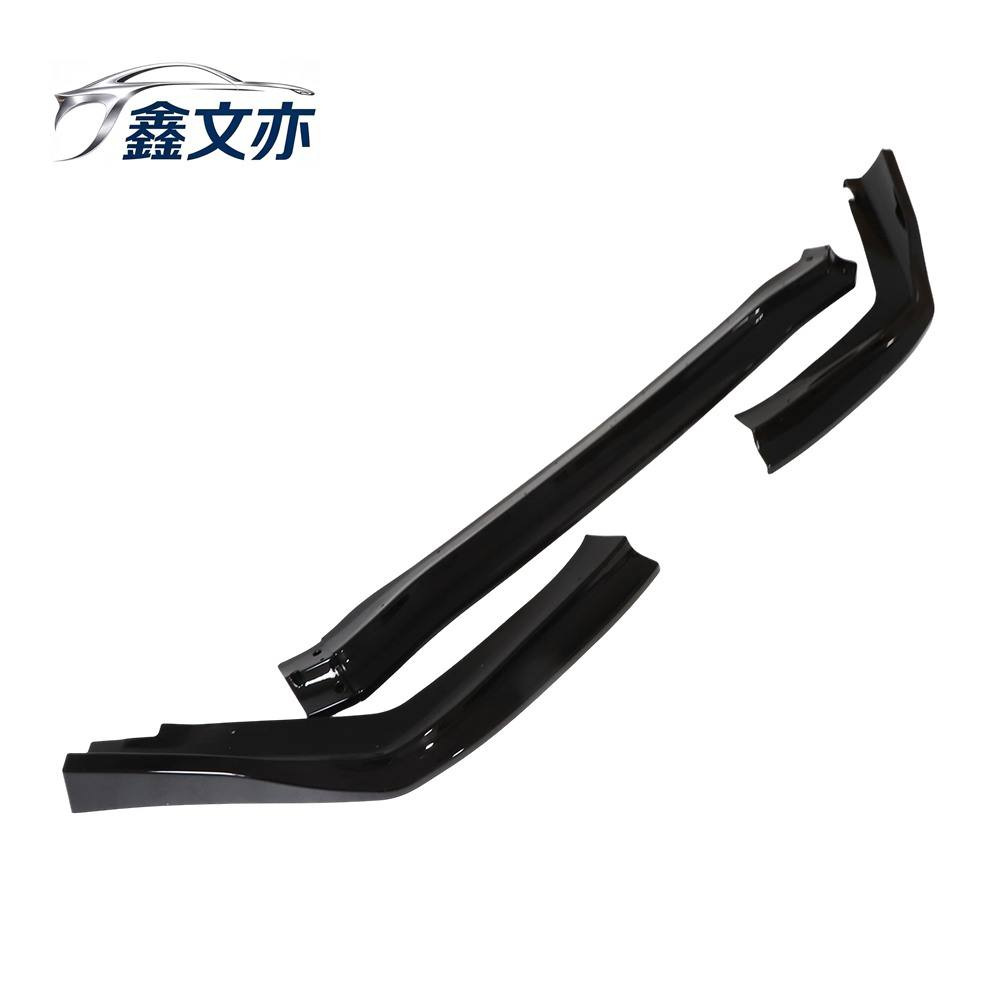 Applicable to 2015-2021 Subaru WRX STI, CS-style three-piece front lip, black car exterior modification parts