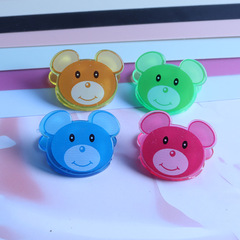 Custom clip cute acrylic transparent corner clip transparent cartoon planner clip office supplies exam book small clip