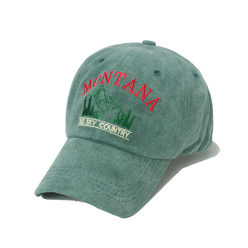 Baseball Cap Vintage Mountain Peak Embroidered Hat For Men_voghion.com