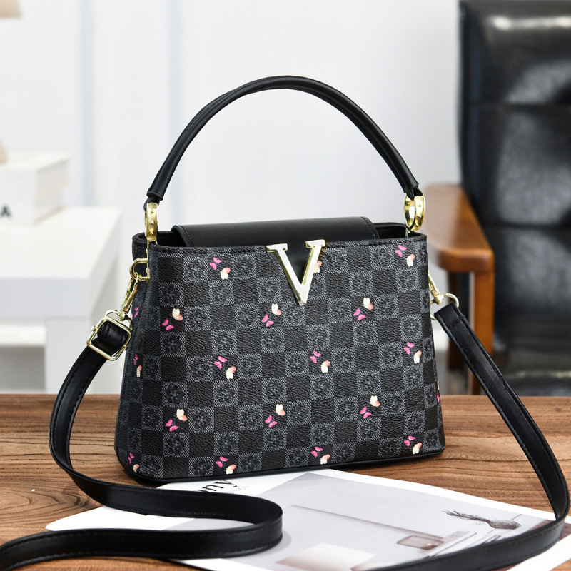 Elegantes bolsos de diseño de placas de flores, bolsos de hombro de moda, bolsos de transporte, bolsos de transporte, bolsas transfronterizas