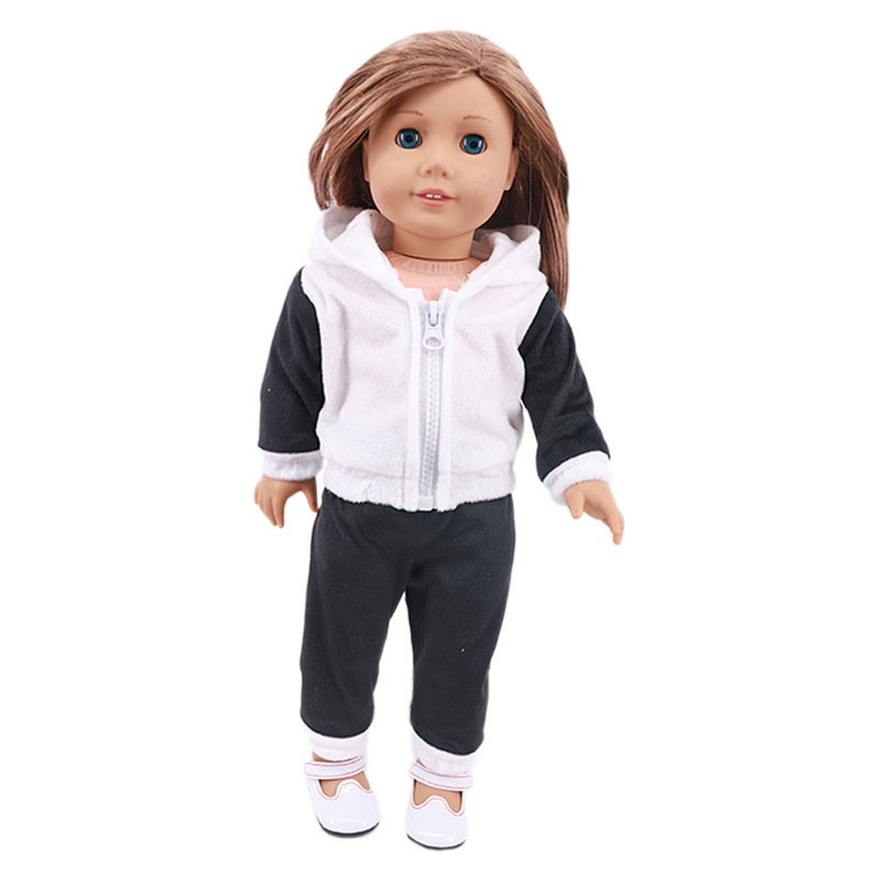 2021 nueva ropa de muñeca americana de 18 pulgadas ropa de felpa traje de animal pato Panda jirafa al por mayor