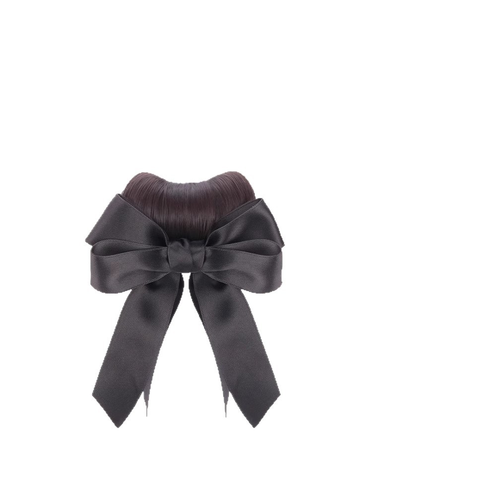 Korean Style Black Bow Multi-Layer Hair Clip for Short Hair, Korean Style Hair Accessories and Headwear for the Back of the Head, Versatile