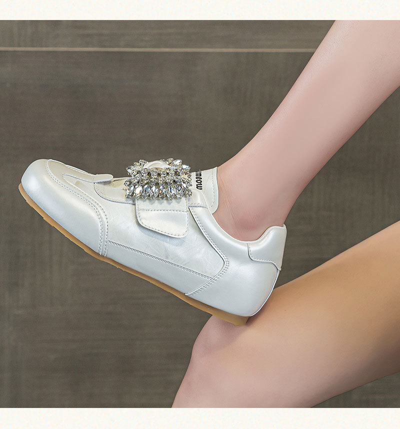 Women's White Sneakers Height Increasing Thick Soled Velcro Casual Sports Versatile Single Shoes Spring Summer New Style_vogvips.com