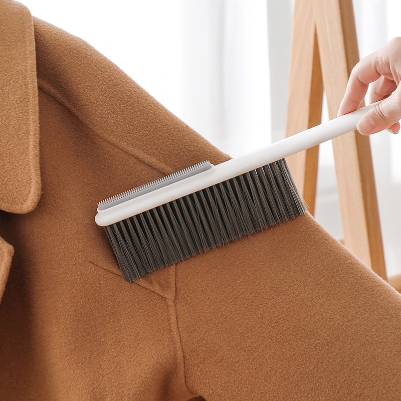 Cepillo de cama de plástico cepillo de polvo de doble cara para el hogar multifuncional Limpieza de cama artefacto ropa sofá cepillo de limpieza de cabello suave