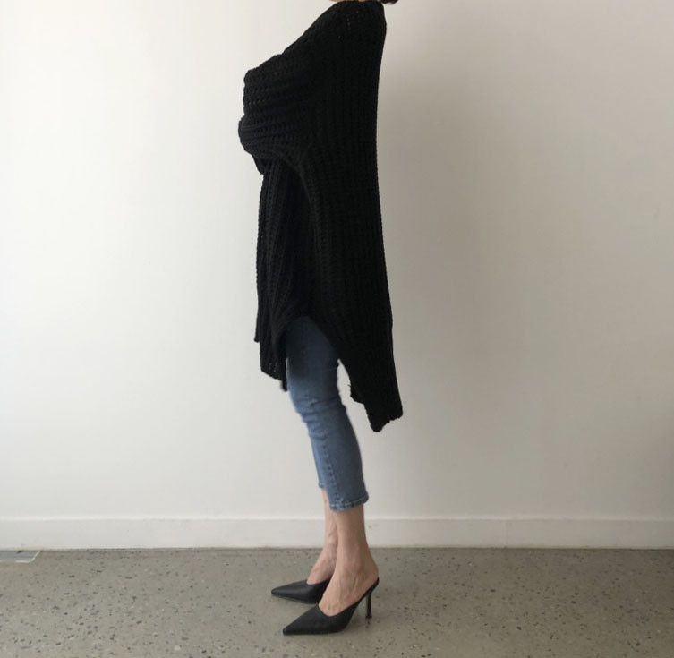 Women's Casual Streetwear Solid Color Placket Cardigan Sweater display picture 9