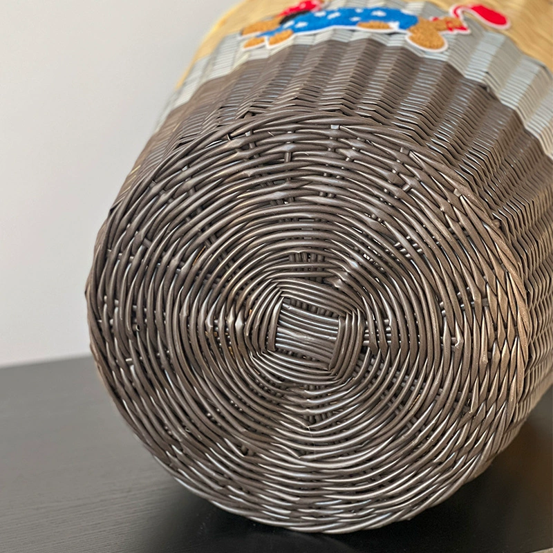 Storage system, plastic woven laundry basket, big capacious storage basket