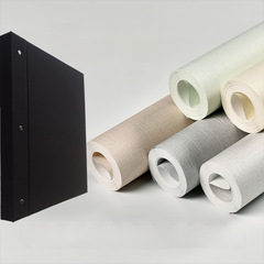 Solid color non-woven fabric stone patterned striped wallpaper wholesale 9 meters 5 styles