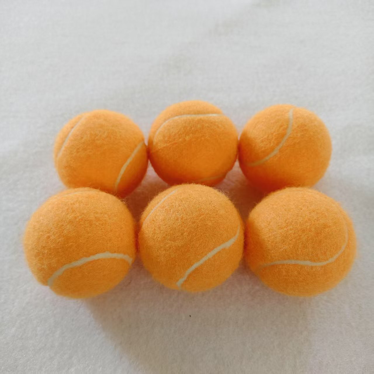 Pet Tennis Ball Color Orange Rubber Material Dog Bite-Resistant Tennis Ball Pet Play More Interesting Can Print Logo