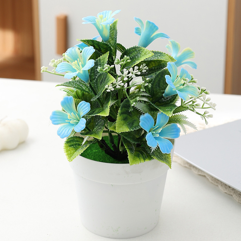 Hengrui 模擬朝顔鉢植えプラスチックホームデコレーション造花オフィスデスクトップ小型鉢植えクロスボーダー工場|undefined