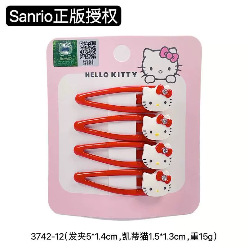 Аксессуары для волос (Licensed Sanrio Hello Kitty) Акриловые зажимы и булавки, милые мультяшные стили
