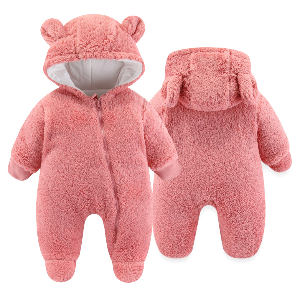 새로운  오프닝 가방 손 가방 발 플란넬 가을과 겨울 두껍게 결합 된 등반 옷  모자 옷