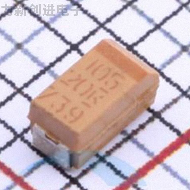 T491A105K020AT描述1uF(105) ±10% 20V 钽电容