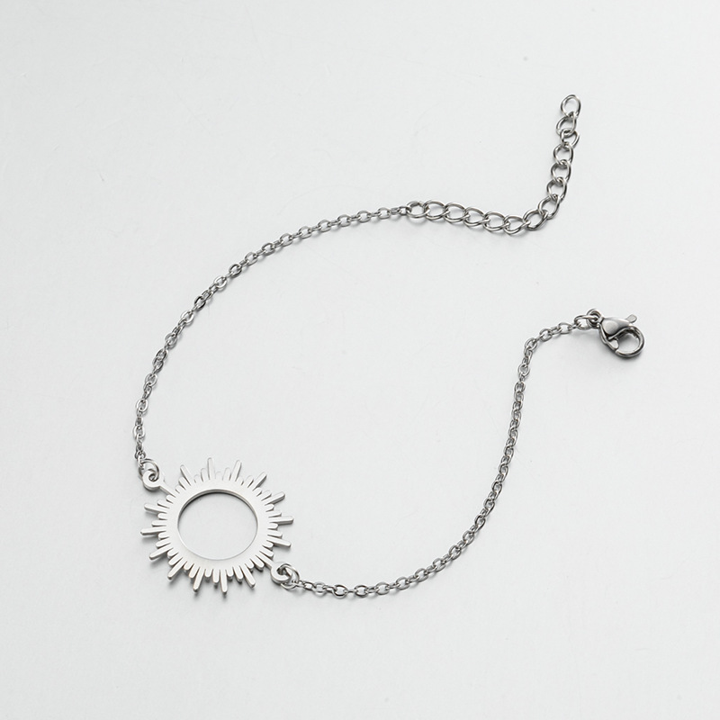 Bracelets Classification 201 Stainless Steel Chain Material PVD Coated Real Gold Plated Sun 201 Stainless Steel Fashion Waterproof Non Tarnish 201 Stainless Steel Bracelets