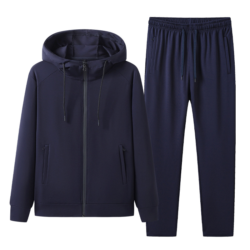Transfronterizos primavera y otoño tiensil romano trajes deportivos masculinos casuales con sudadera encapuzada trajes sueltos pantalones de moda