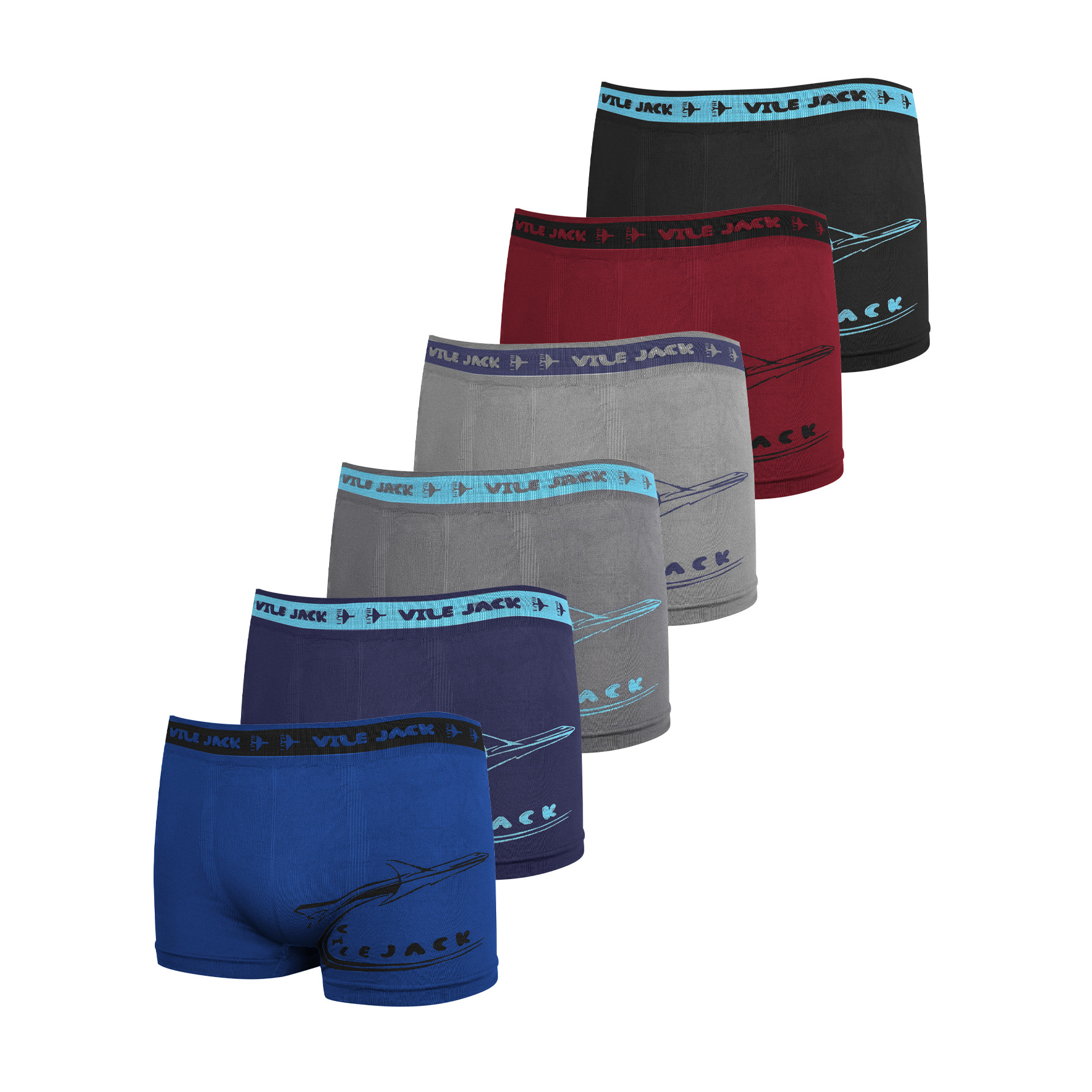 Ropa interior juvenil, ropa interior deportiva para niños, pantalones cortos de cintura media sin costuras elásticos cómodos y transpirables, 6 colores