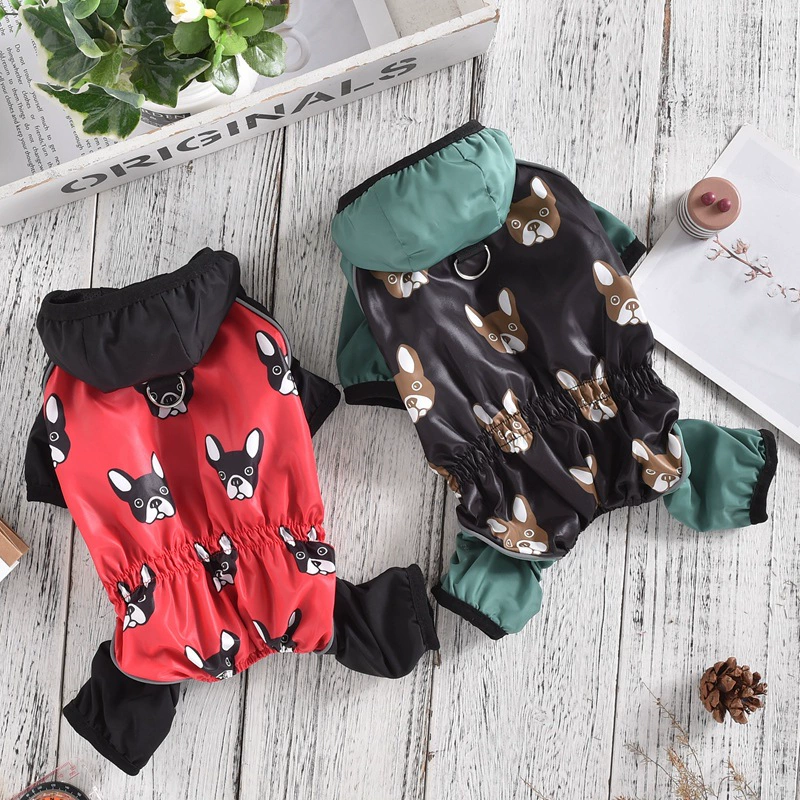 Одежда для домашних животных с принтом Doudou Dog четыре сезона универсальный дождевик водонепроницаемая одежда для домашних животных все включено