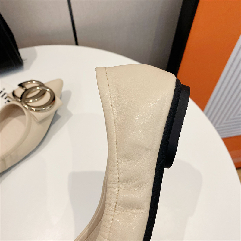 Elegant Pointed-toe Flat Shoes For Women Comfortable Soft-sole Pump_voghion.com