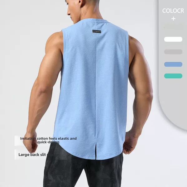 Basketball Sportswear Men's Breathable Quick-Drying Clothing Fitness Running Round-Neck Vest Quick-Drying Marathon Racing Vest