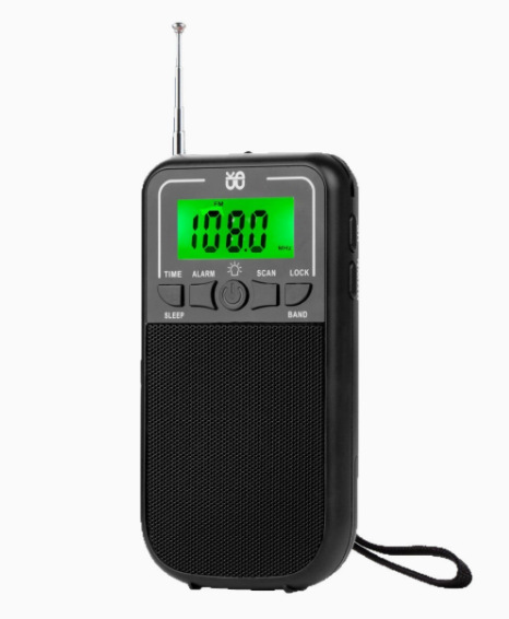 Radio Portátil Multibanda con Reloj W-203 de Plástico Estéreo image 6