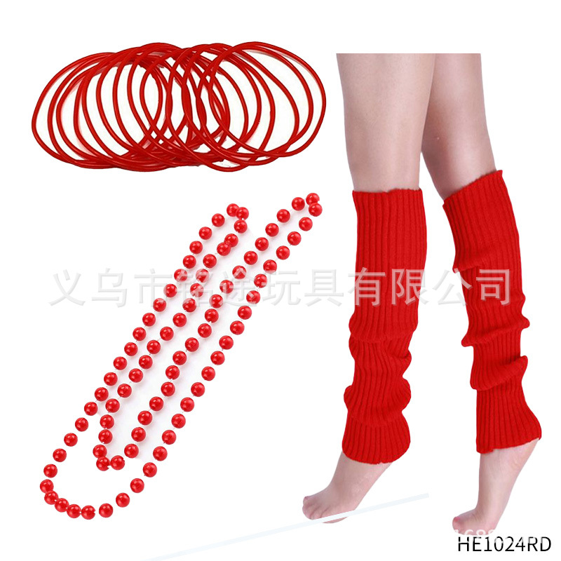 1980s despedida de soltera 80s maquillaje de mujer accesorios de vestuario collar de color conjunto de pulseras