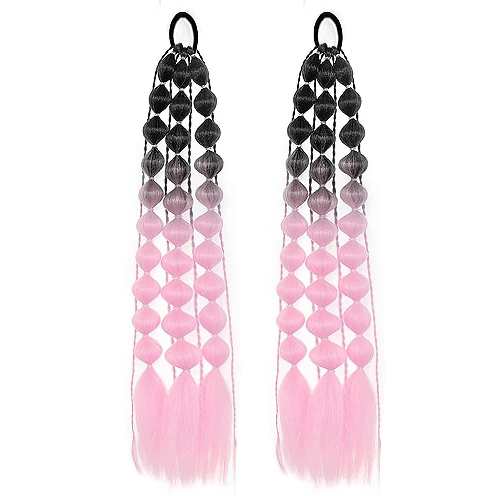 Yimai pelucita giratoria trenzada cola de caballo linterna burbuja teatro nuevo chino trenzada cola de caballo red trenzada