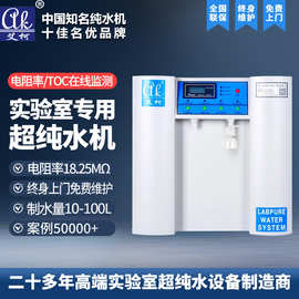 艾柯超纯水机实验室用4-100L/H分析化验室超纯水仪实验室纯水机