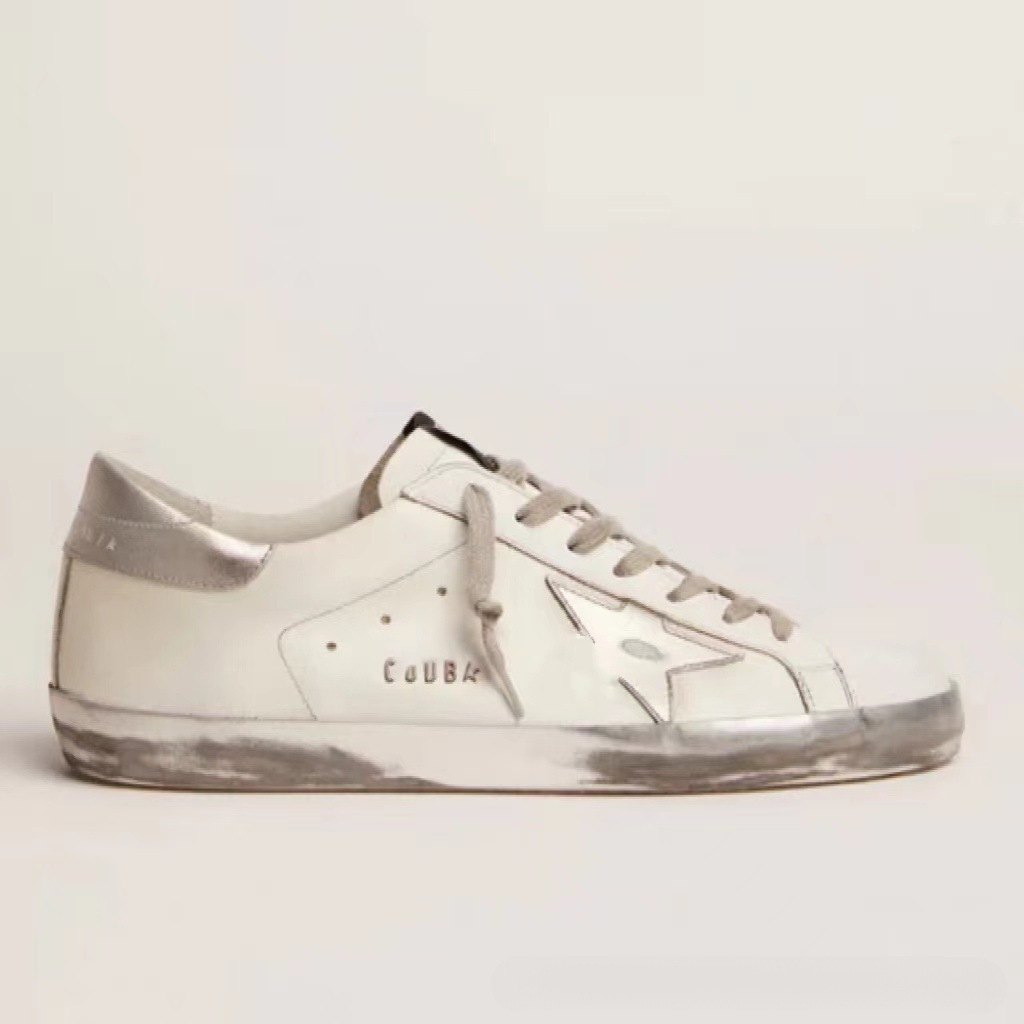 Clásico universal casual coreano GG hacer viejas estrellas pequeñas zapatos sucios zapatos de skate para hombres aumentan la altura interior de zapatos sucios de piel de vaca pequeños zapatos blancos