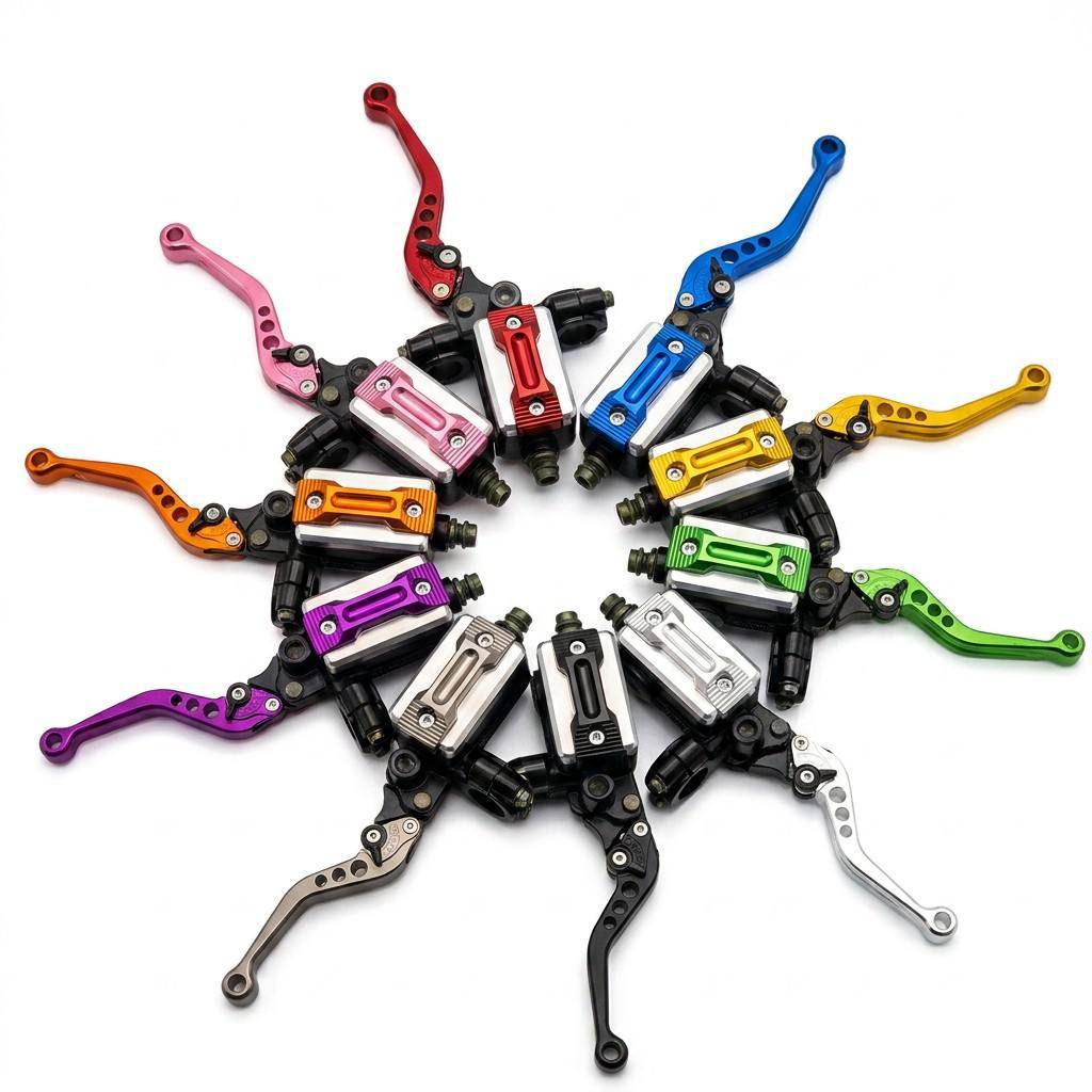 Motorcycle Direct Push Brake Master Cylinder Hj125T-6 Left Brake Assembly 22mm Hydraulic Disc Brake Universal Modification Parts