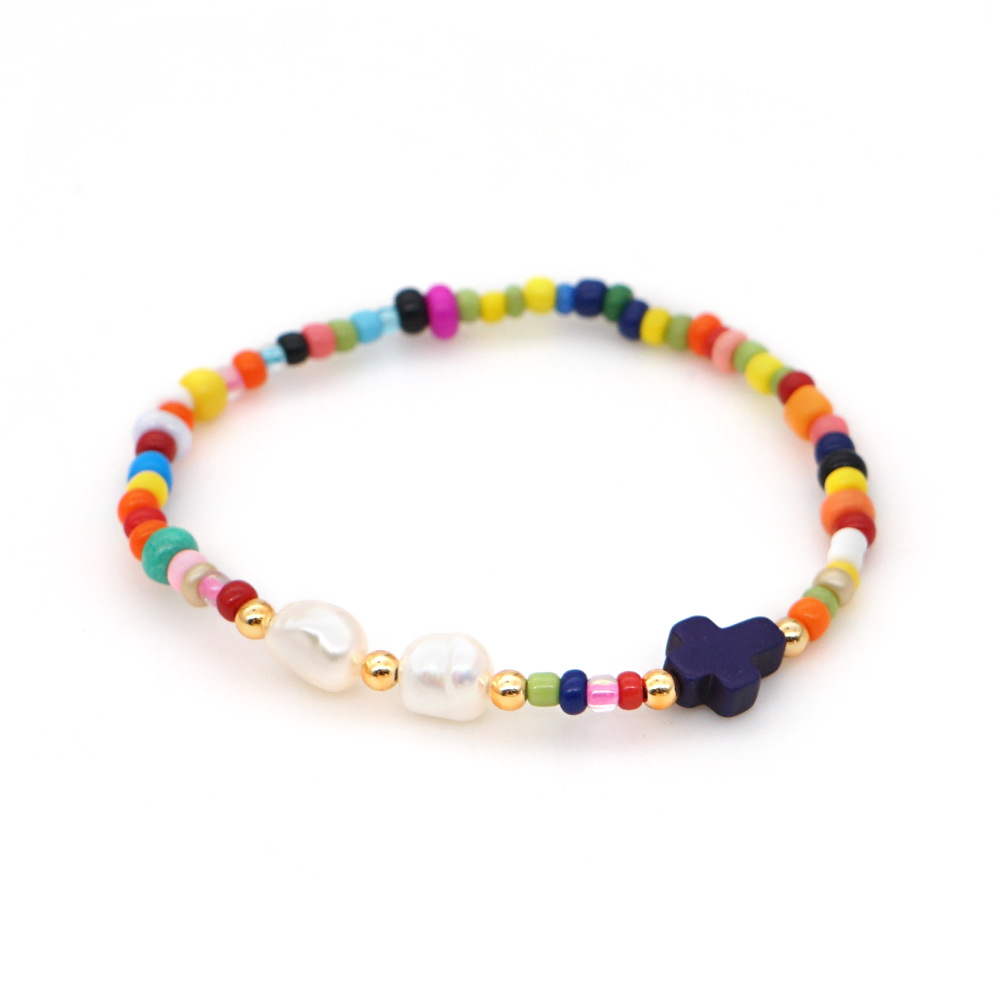 Fashion Cross Beaded Knitting Womenu0027S Bracelets 1 Piece