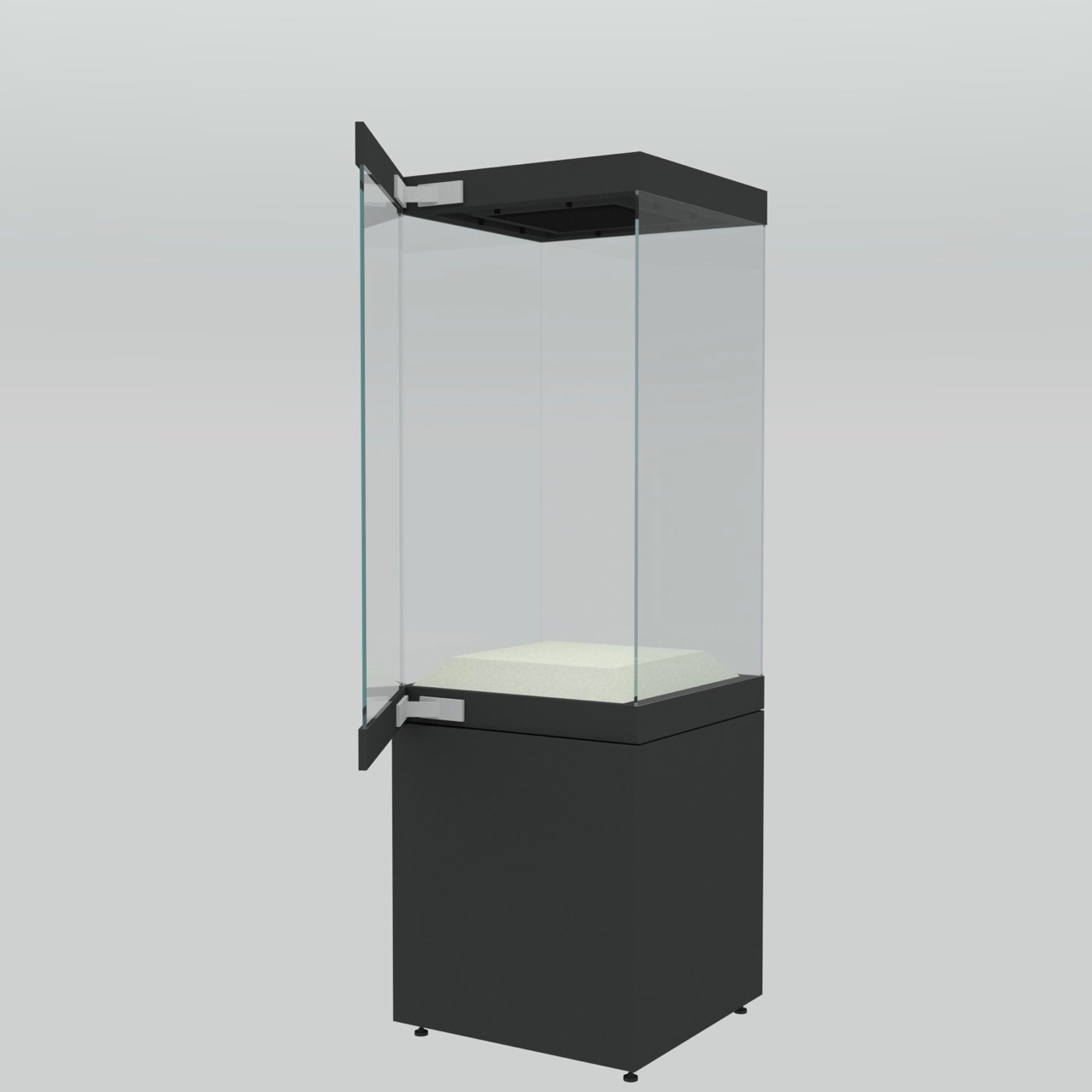 简约大气金属博物馆展示柜|瓷器文物独立柜|可调焦距调光博物馆柜