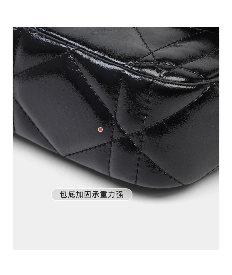 Túi đeo chéo nữ dây xích thời trang nhỏ gọn — đen, Lời bài hát: Black (Public Version) chi tiết 16
