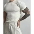 Ice silk pit short tee white