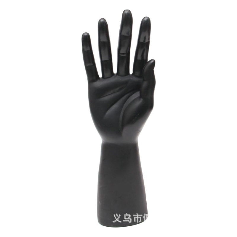 Artificial men's hand model left and right hand labor protection gloves model plastic seamless hand model men's hand model white black skin color