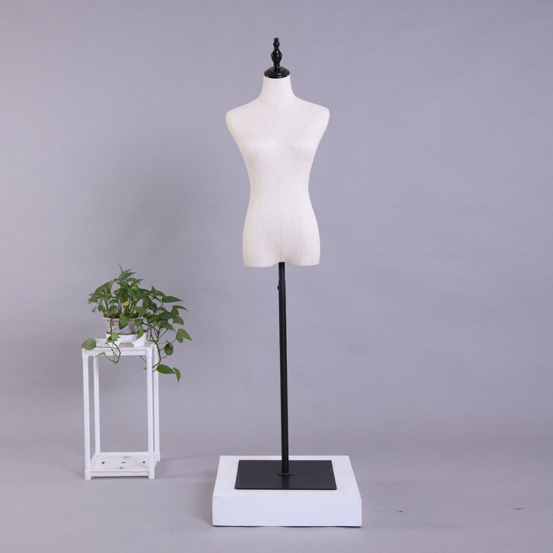 Maniquí de escaparate para tienda de ropa, maniquí femenino de medio cuerpo, maniquí de exhibición, maniquí de enseñanza, maniquí femenino para ropa, modelo de busto pequeño.