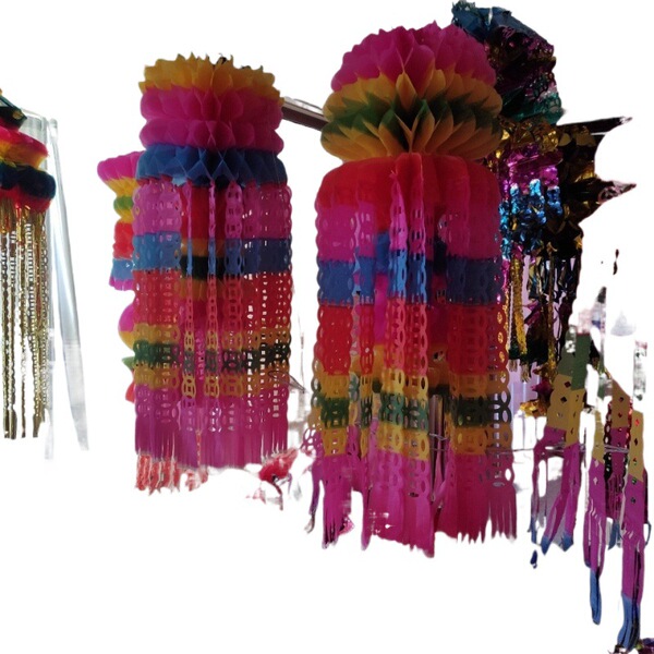 Qingming Festival hanging flowers paper flowers Qingming Festival…